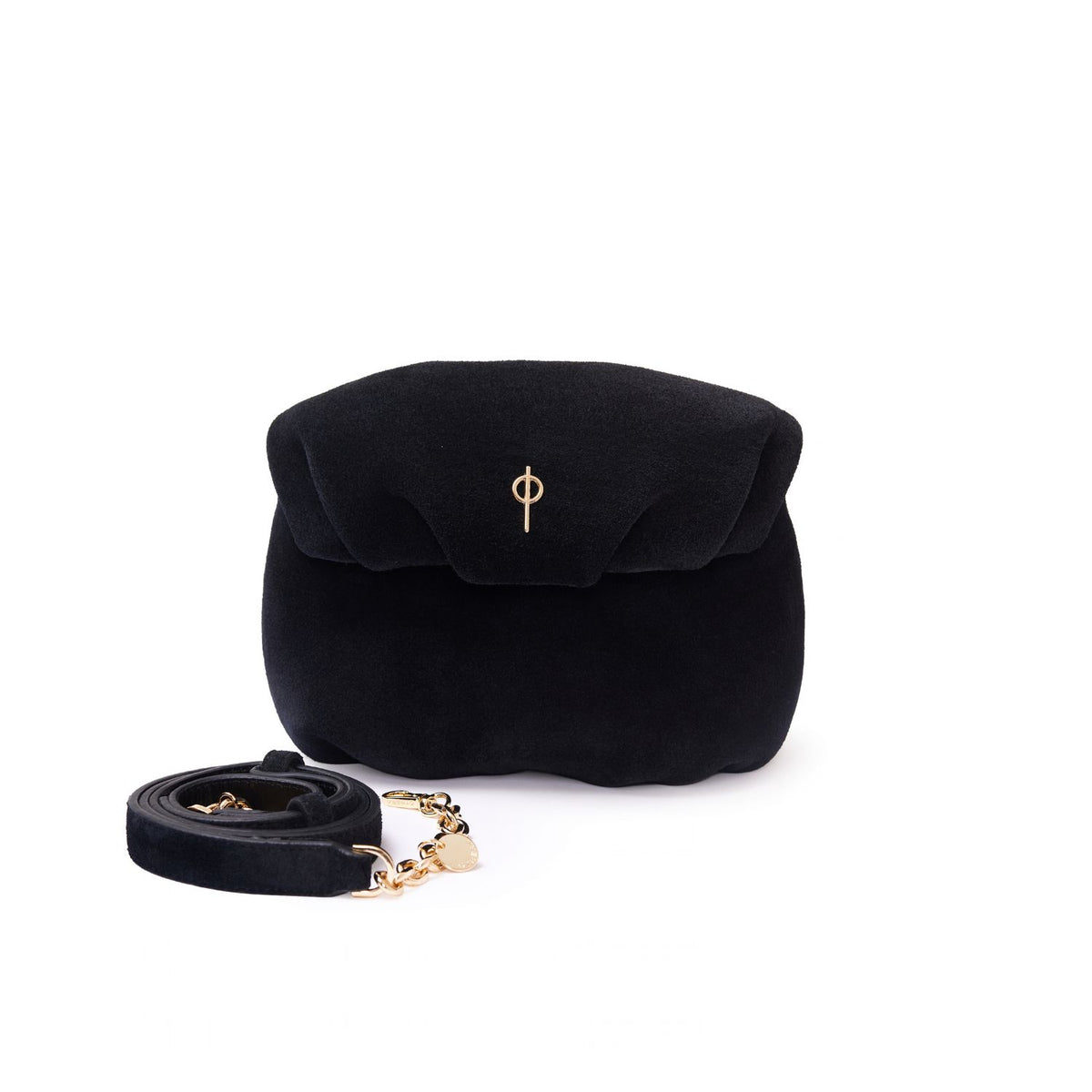 MINI SUEDE LEDA BLACK