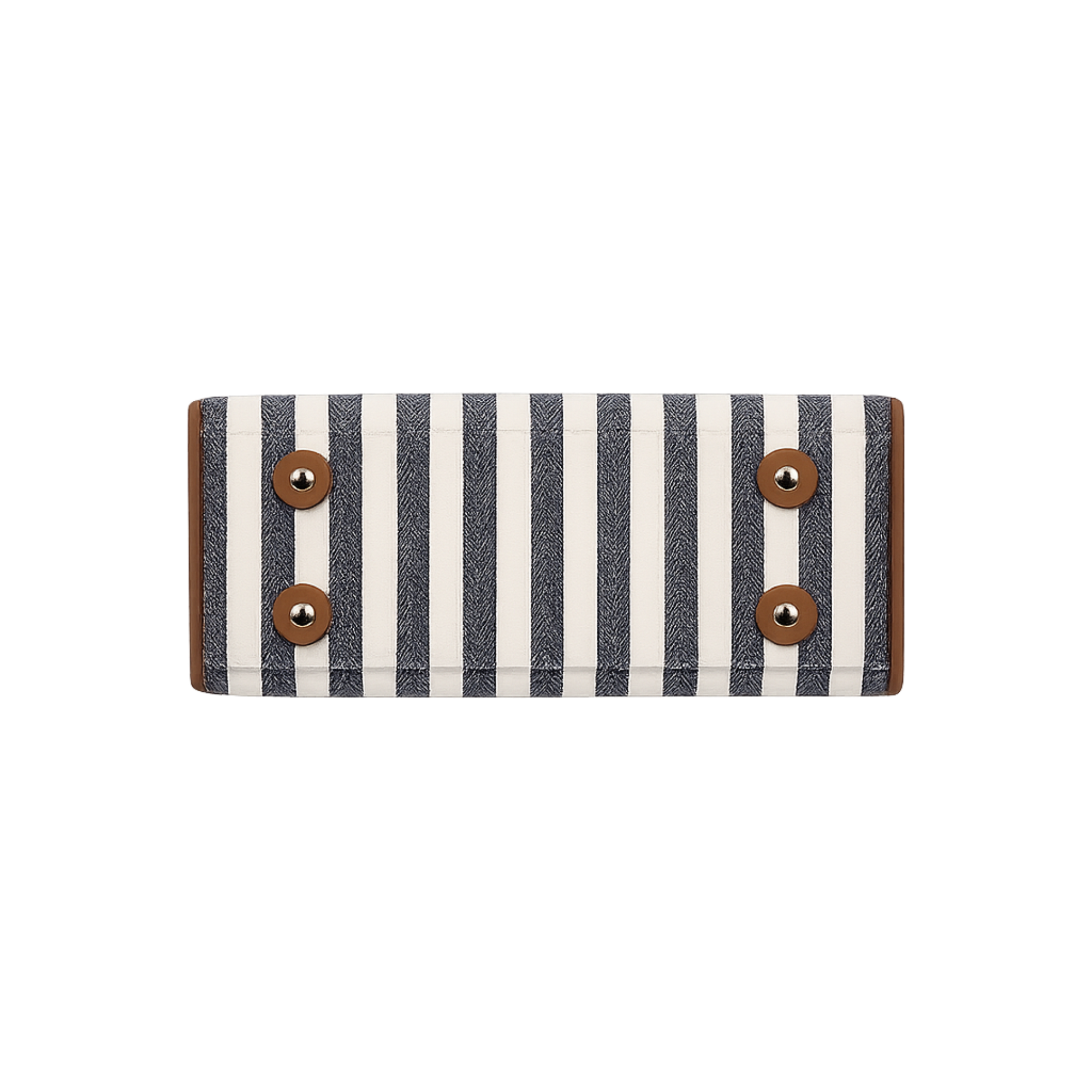STRIPED CANVAS BAG BLUE