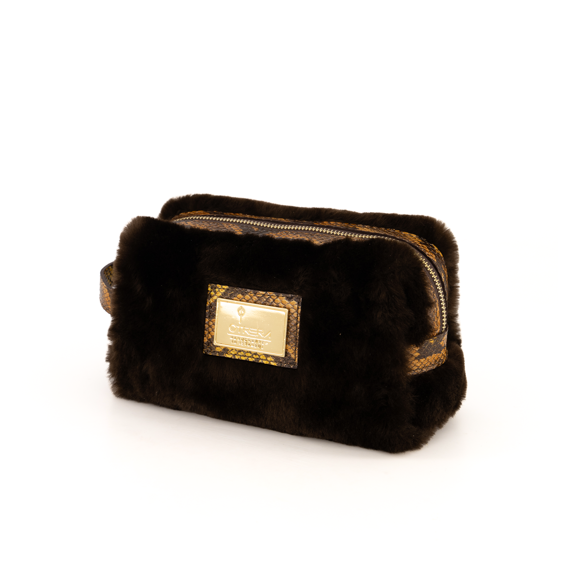 Lula Pouch / Fur Dark Chocolate