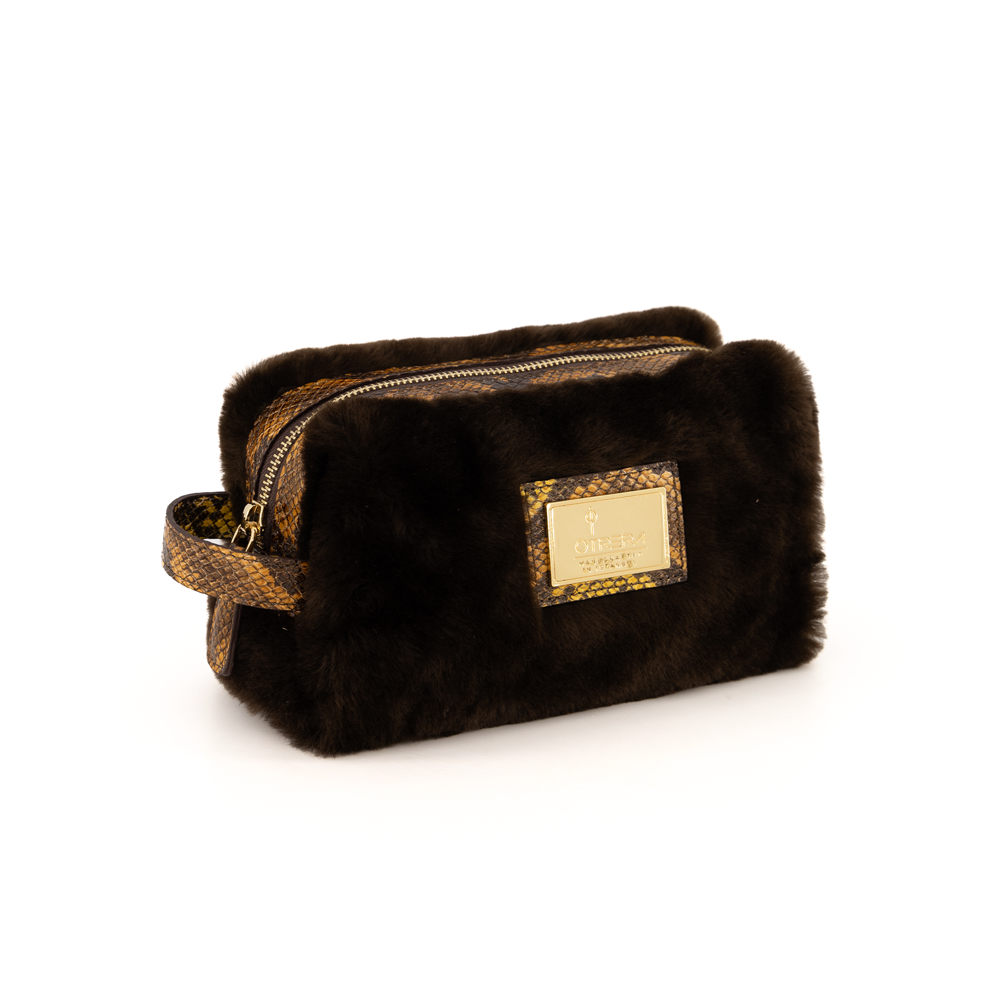 Lula Pouch / Fur Dark Chocolate