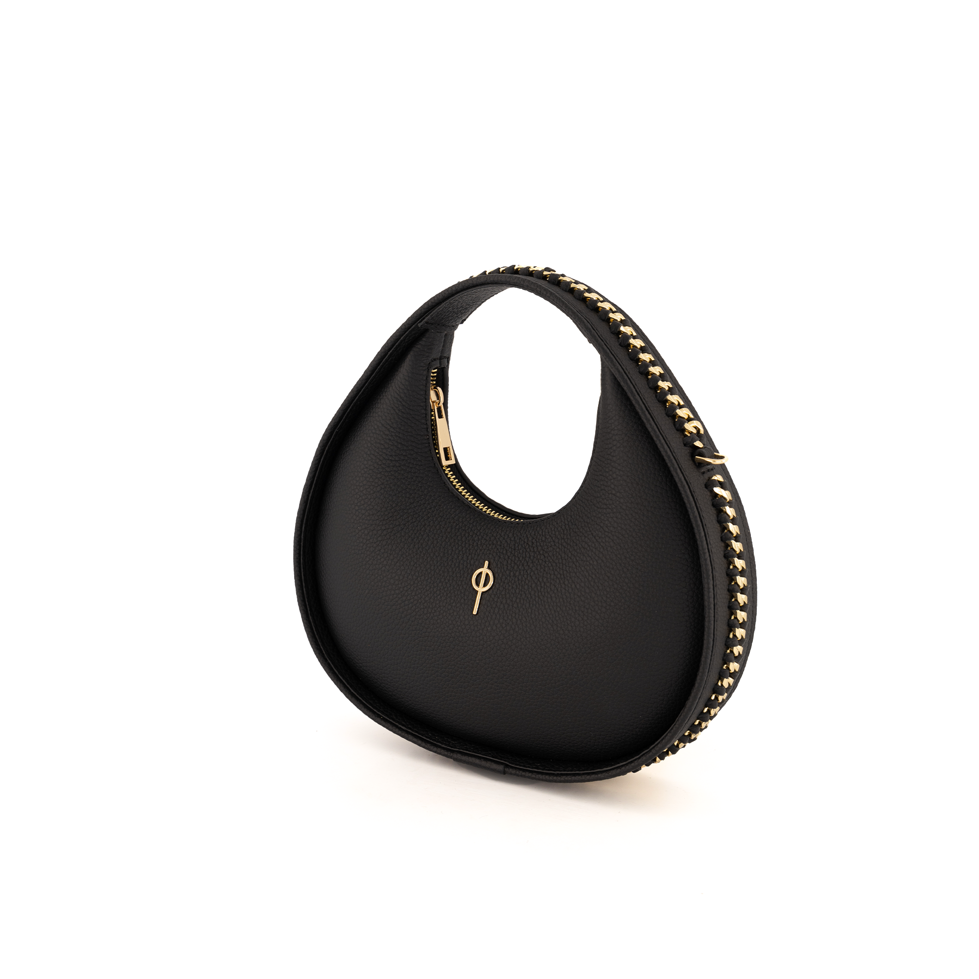 ROUND CHAIN BAG BLACK