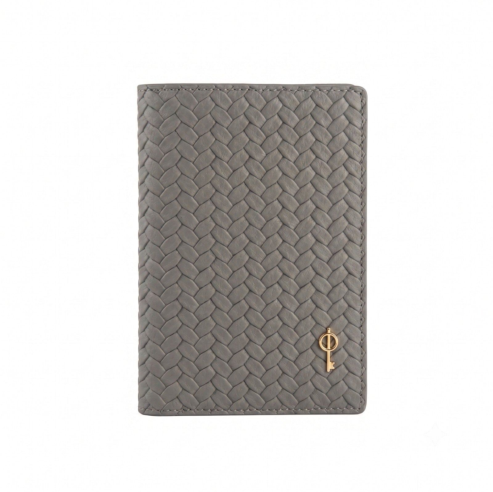 PASSPORT CASE BRAİDED GREY