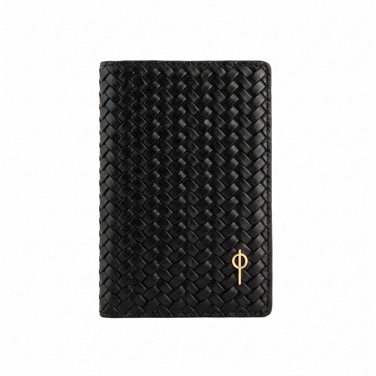 PASSPORT CASE BRAIDED BLACK