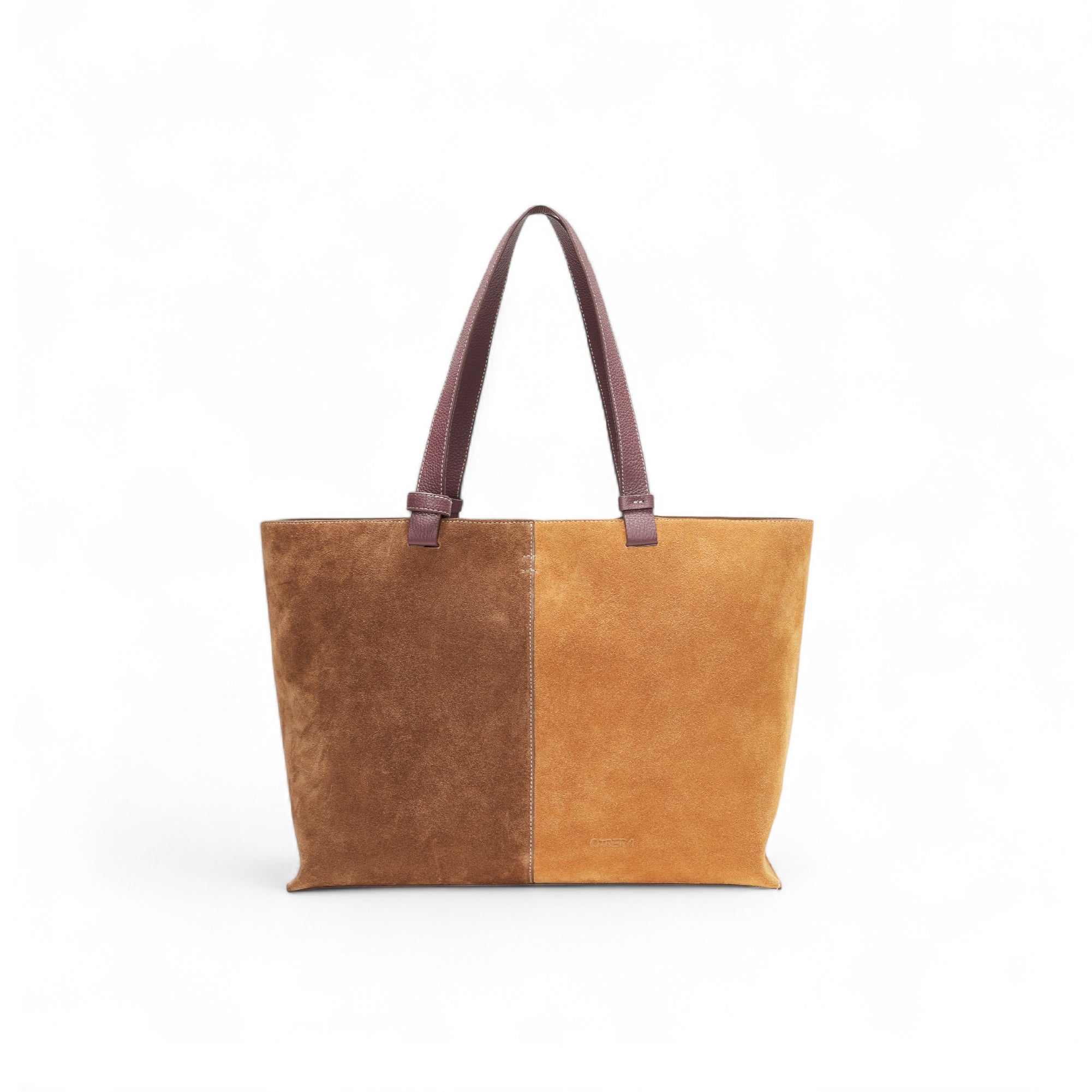 HEBE BAG SUEDE BROWN&TAN