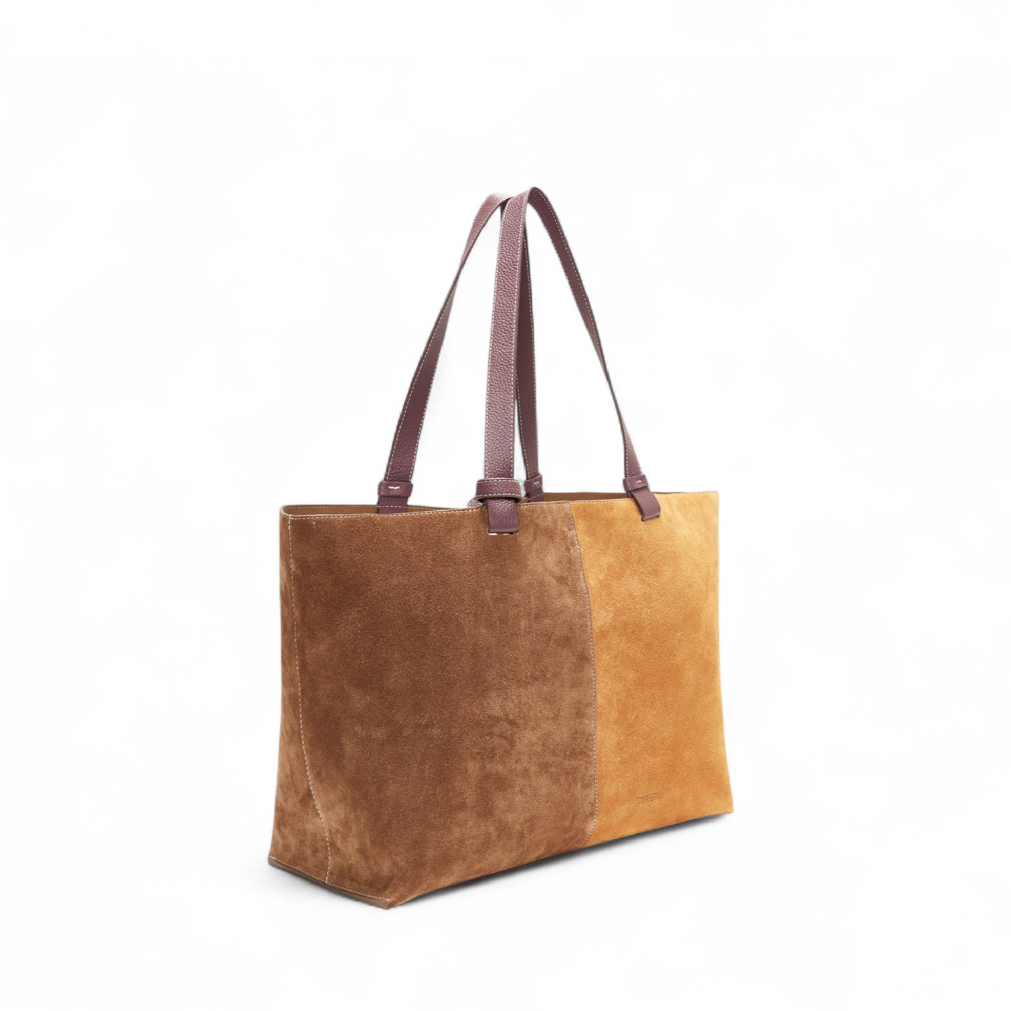HEBE BAG SUEDE BROWN&TAN