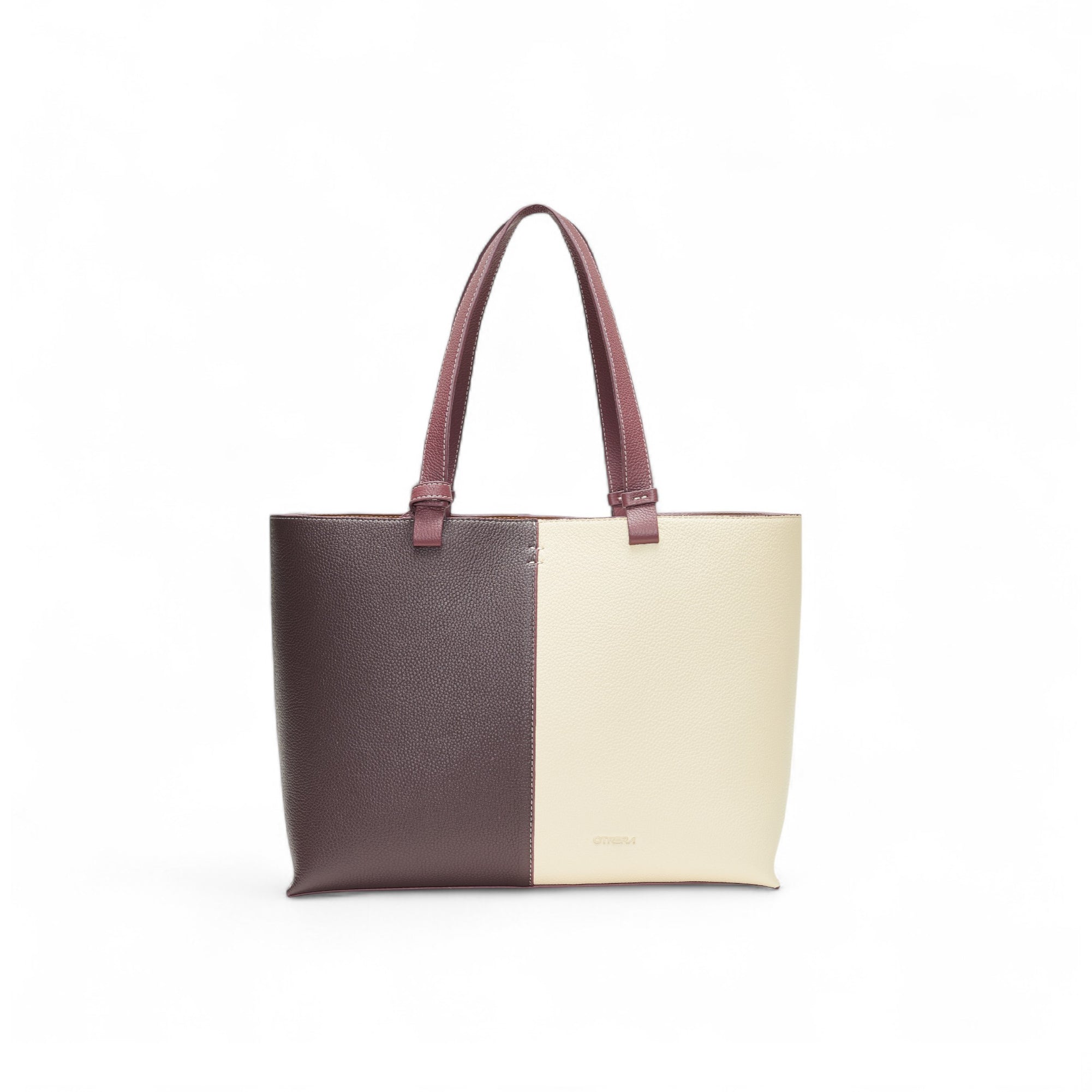 HEBE BAG BURGUNDY&BEIGE