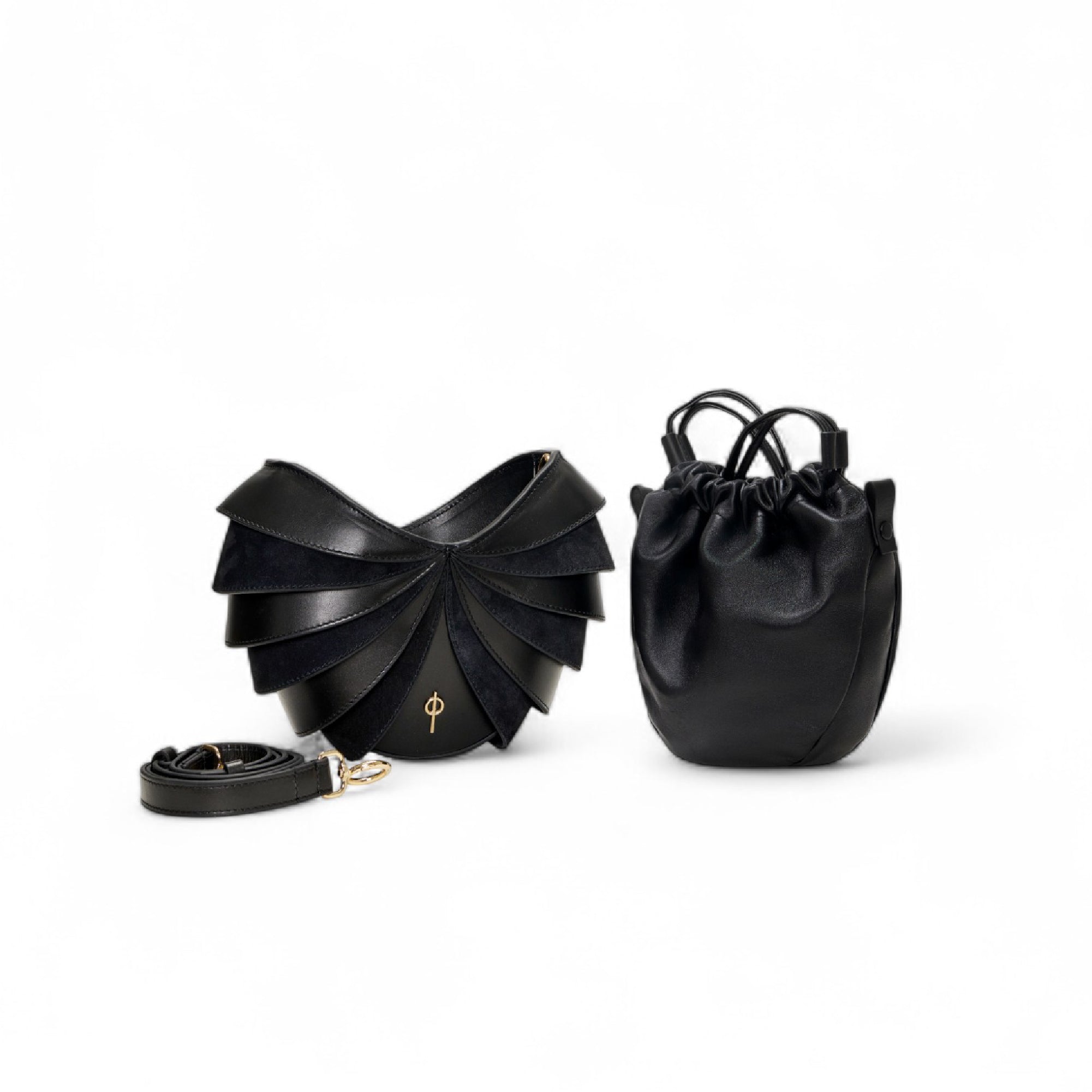 MINI MINERVA SUEDE BLACK