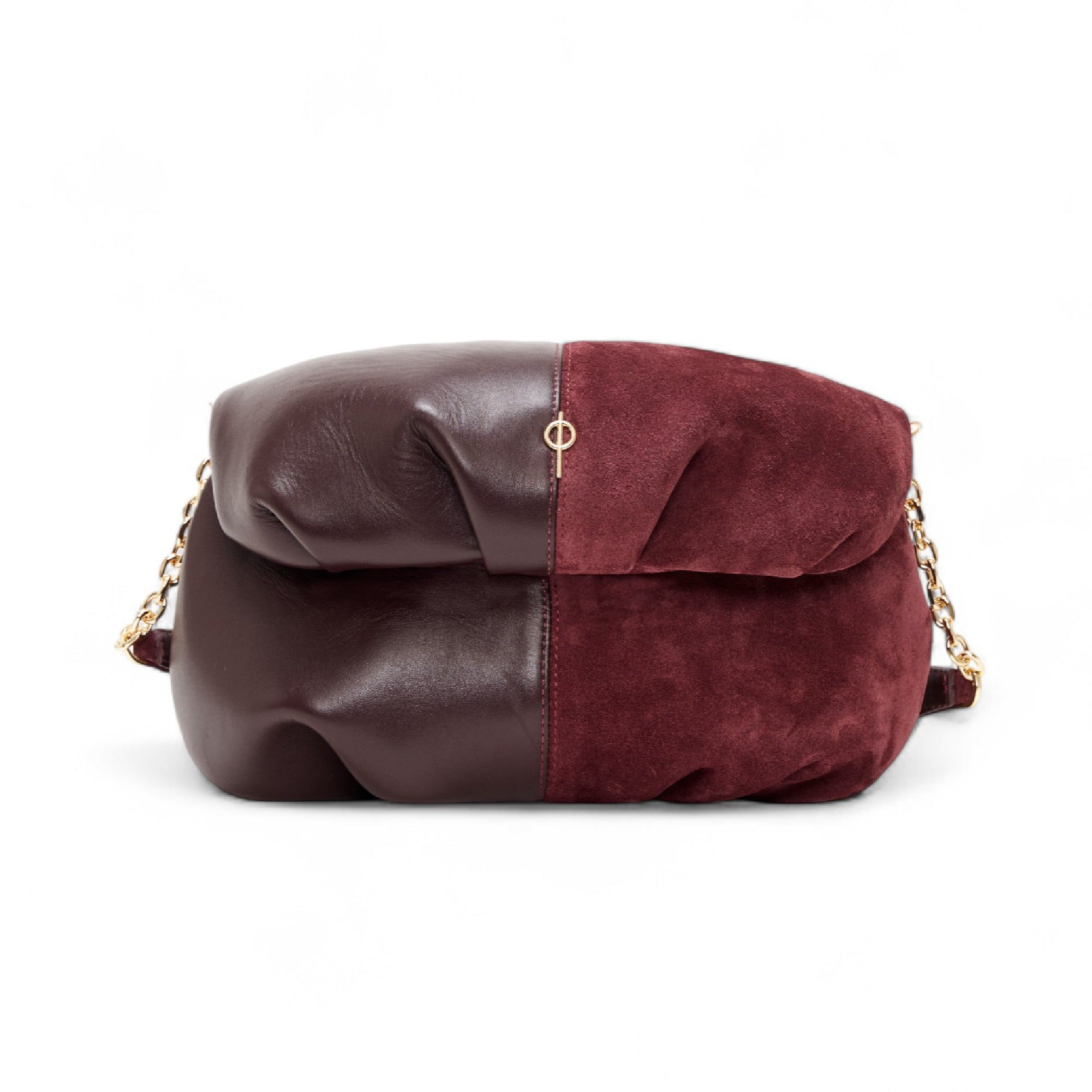 TWO COLORED LEDA BURGUNDY