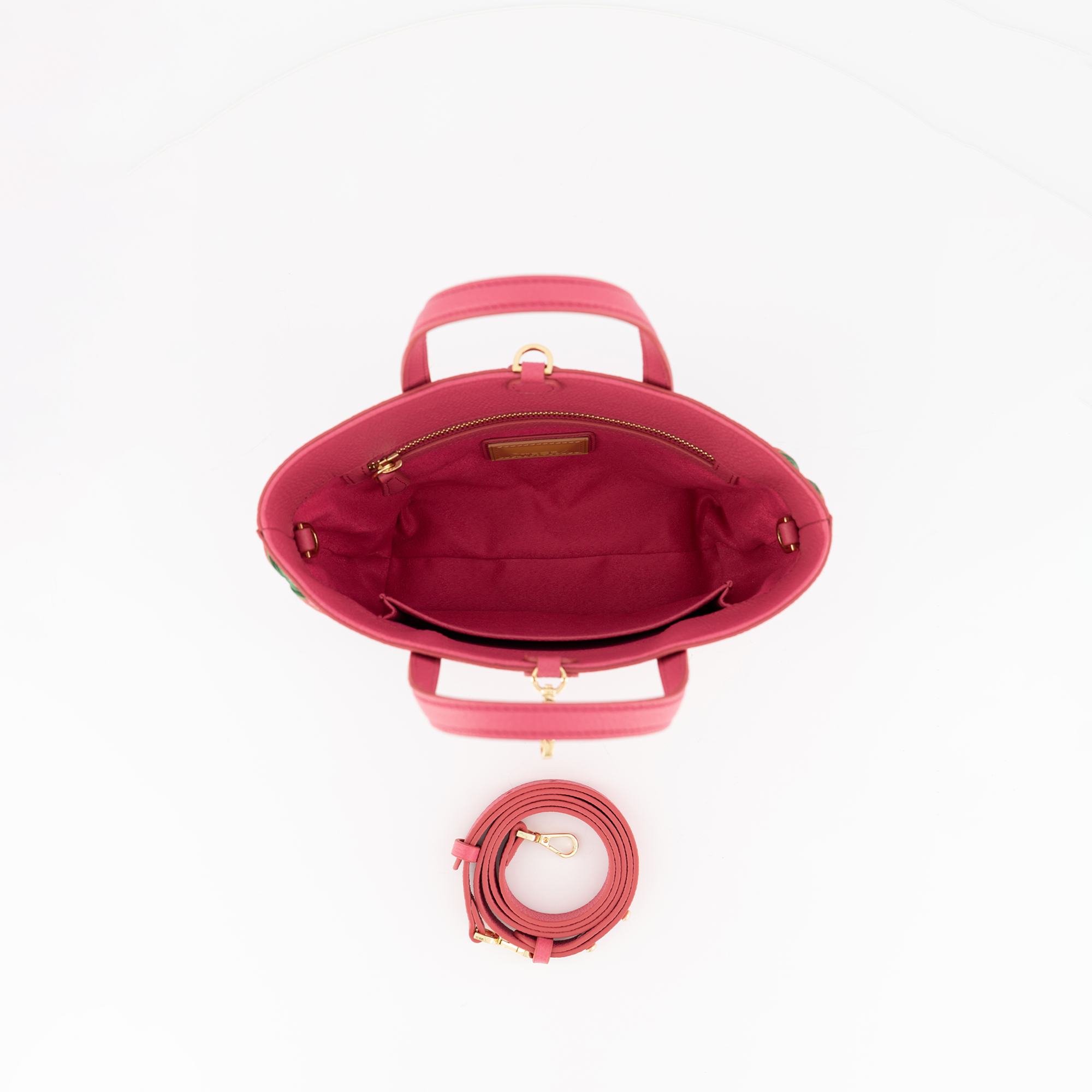 Mini Shopping Bag Pink&Green