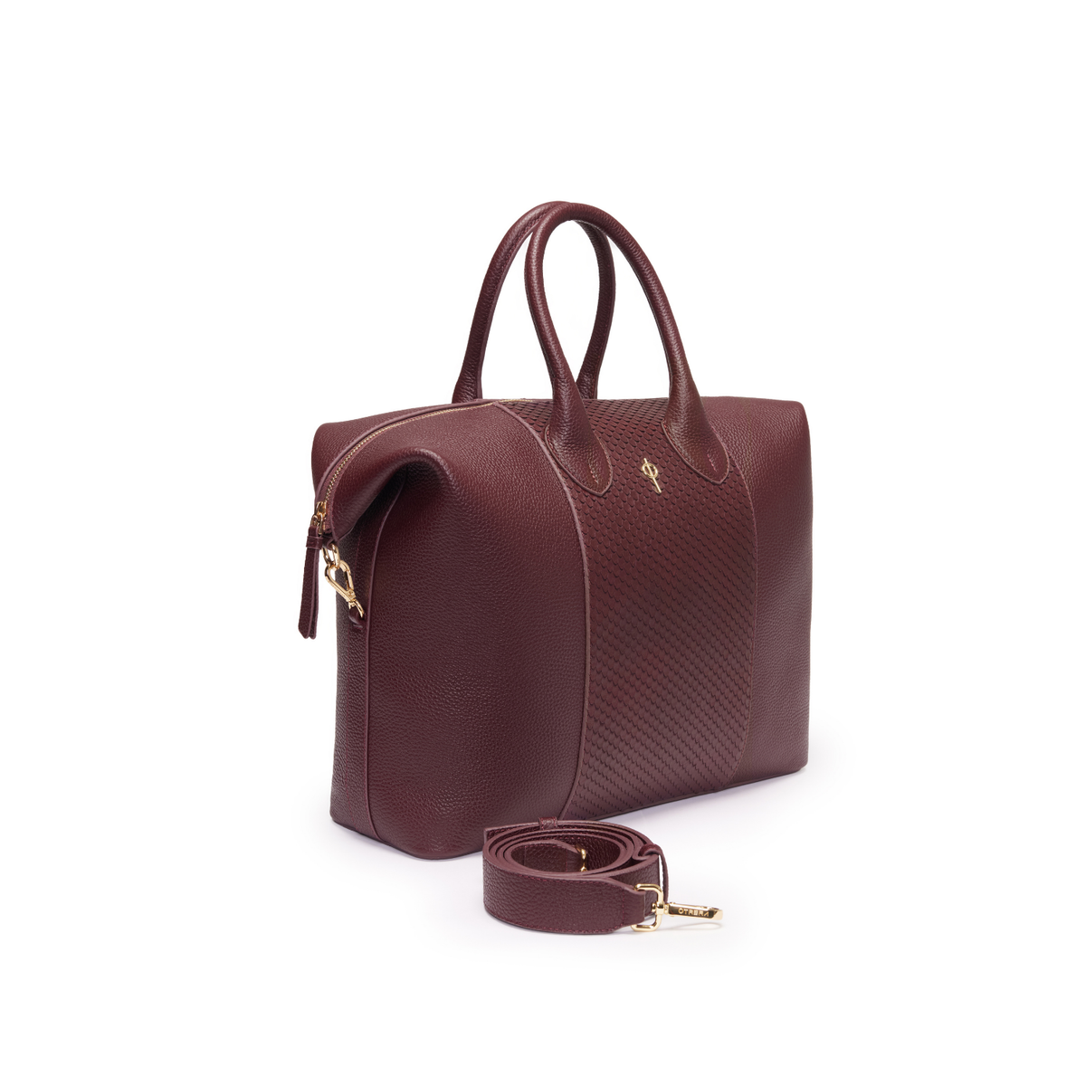 HEBE SNAKE BURGUNDY
