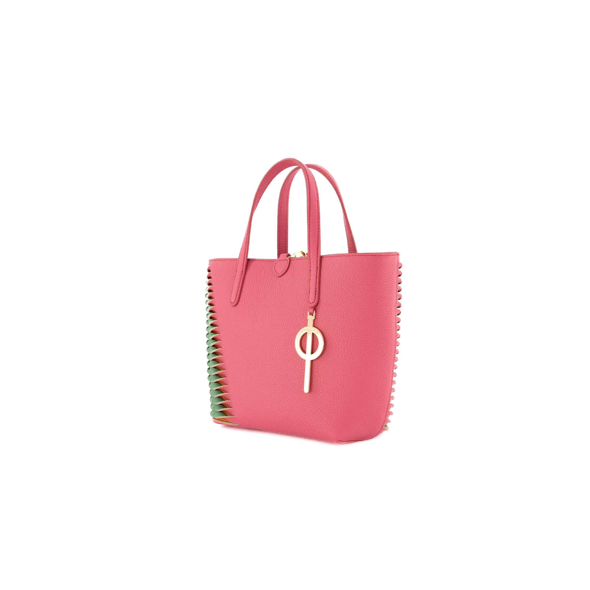 Mini Shopping Bag Pink&Green