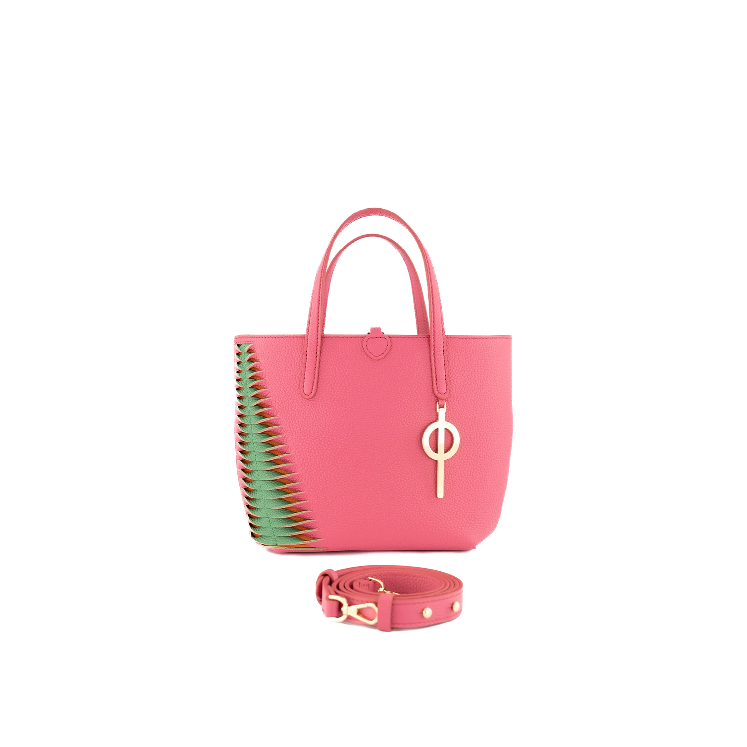 Mini Shopping Bag Pink&Green Otrera Bags
