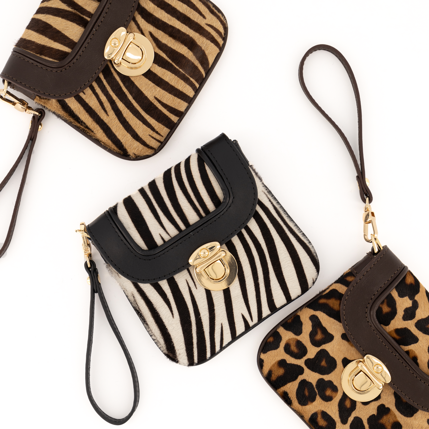 Eos Pony Leather Wallet Tiger