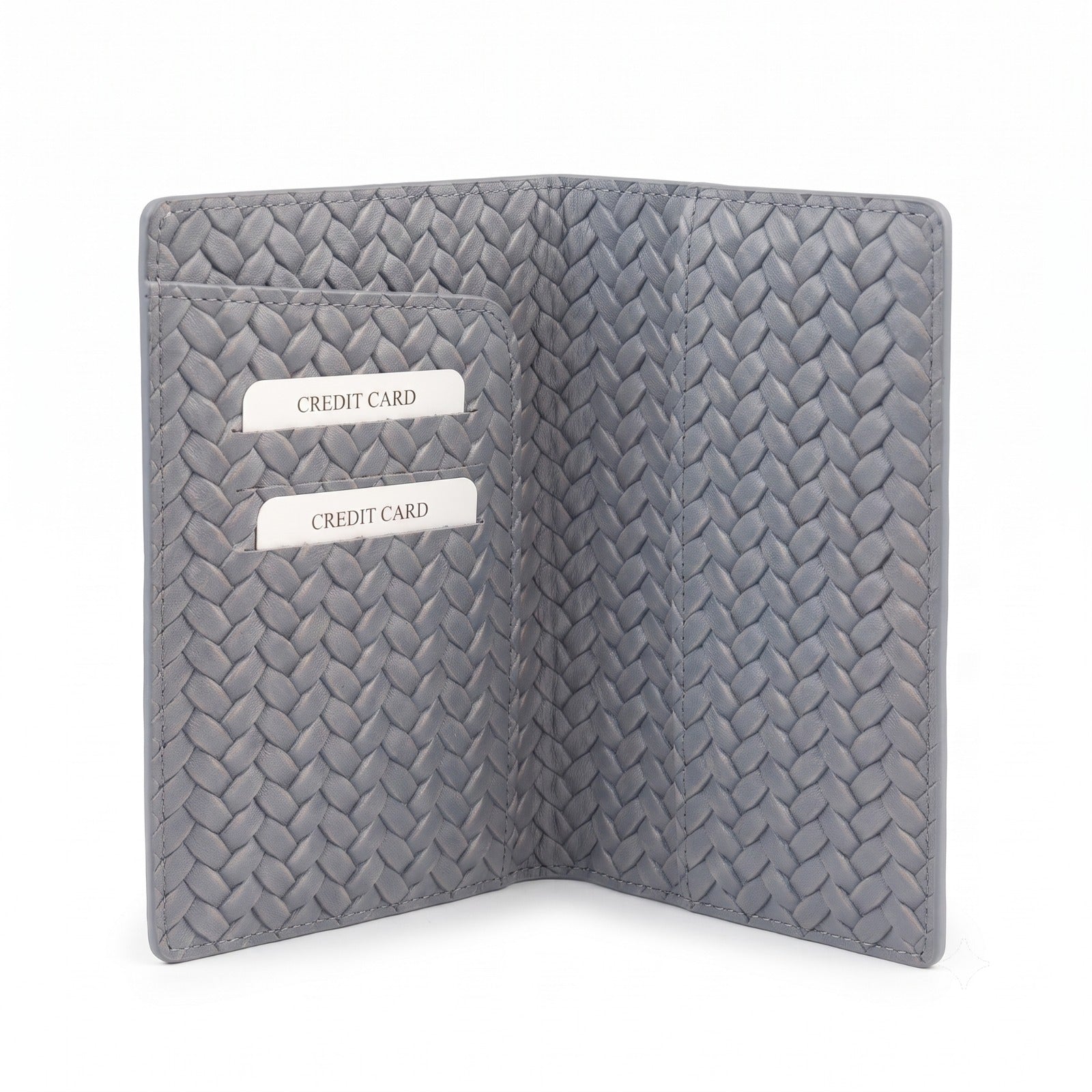 PASSPORT CASE BRAİDED GREY