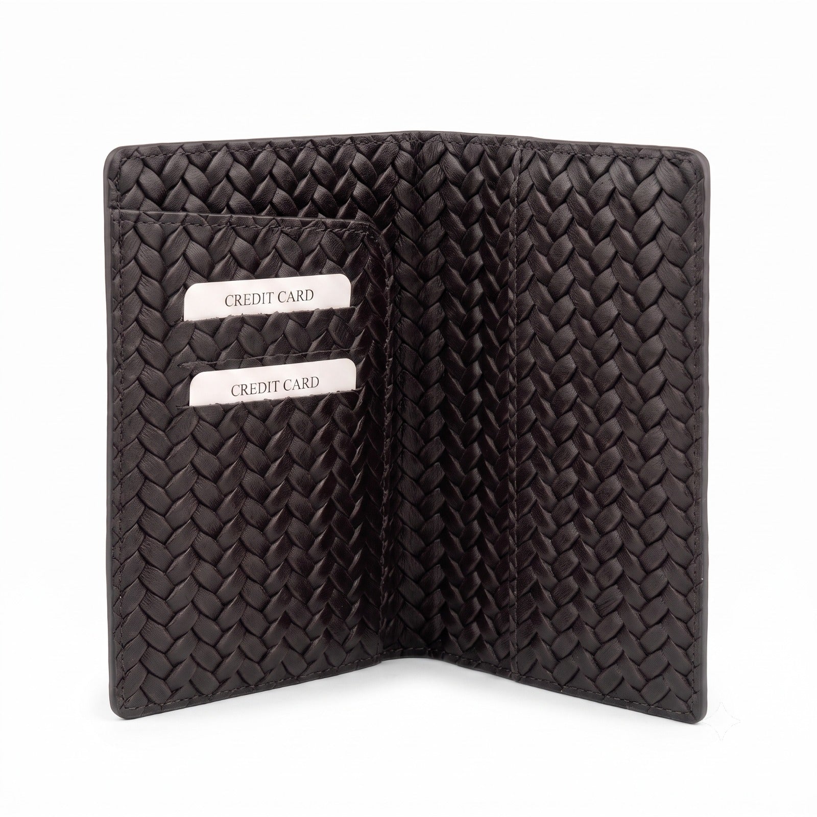 PASSPORT CASE BRAİDED BLACK