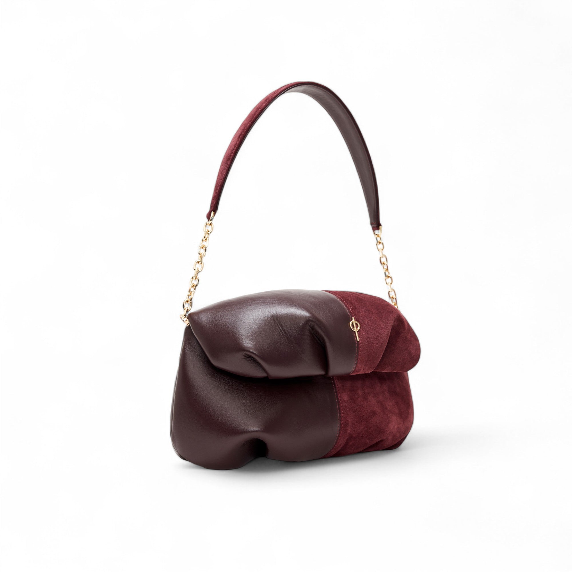 TWO COLORED LEDA BURGUNDY